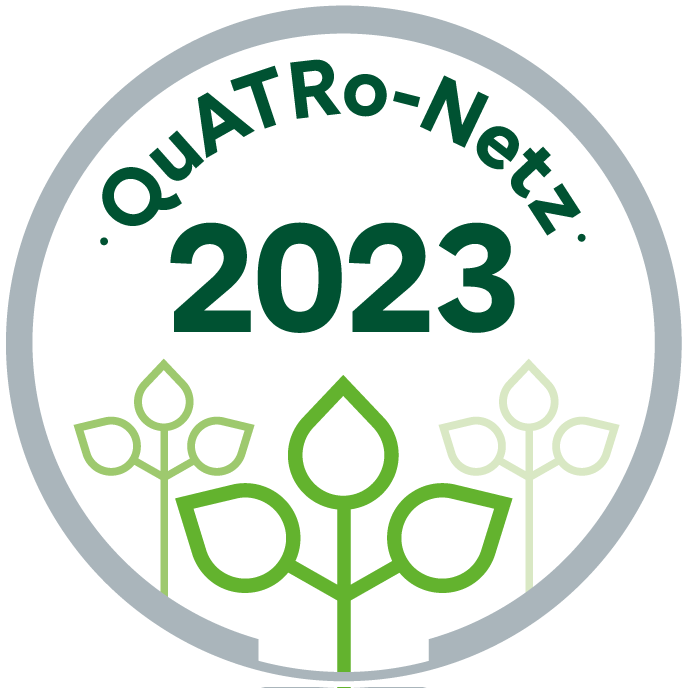 Logo QuATRO-Netz Prädikat silber